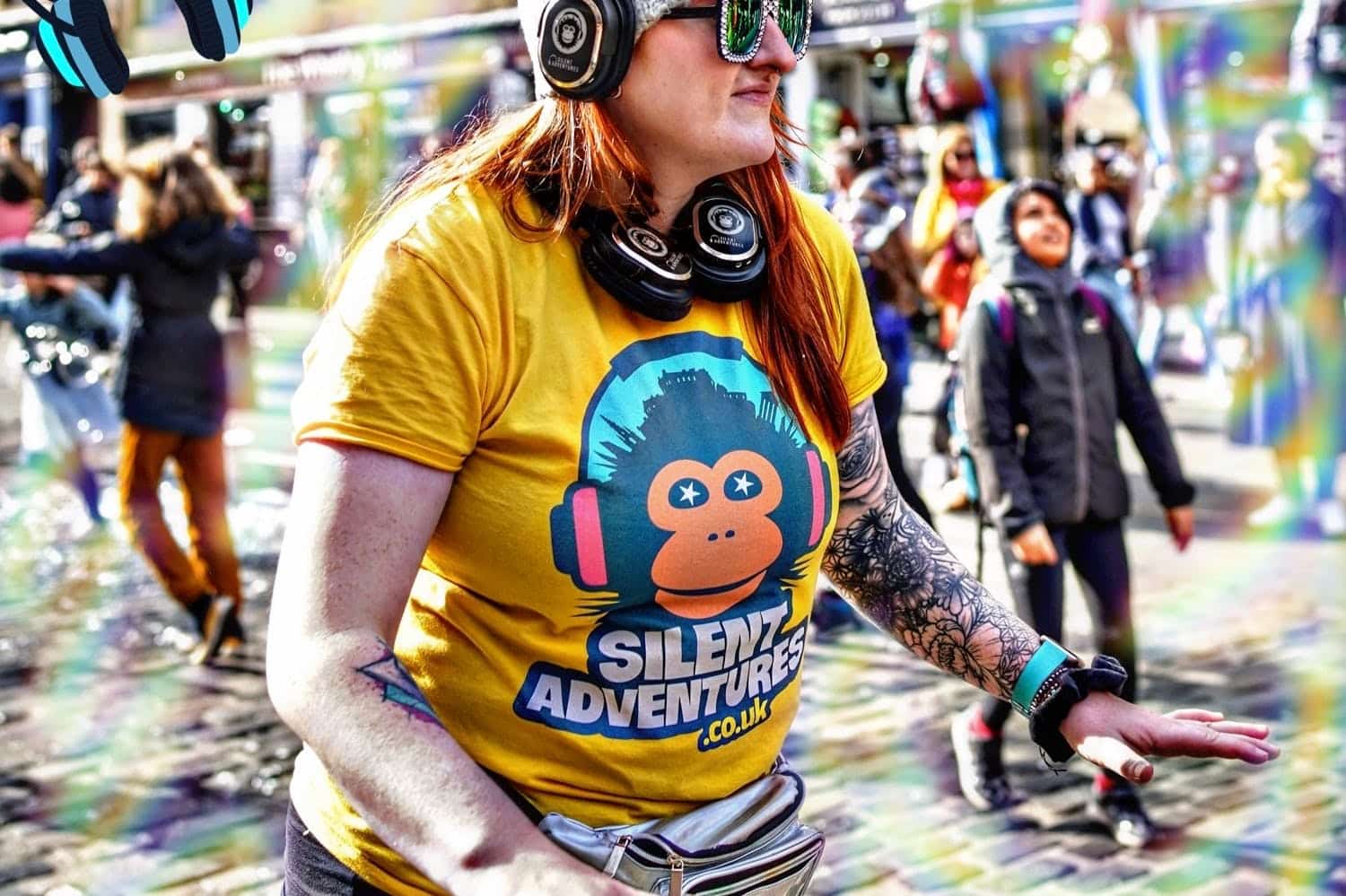 Edinburgh: Guided Silent Disco Adventure at the Fringe (August) - 2